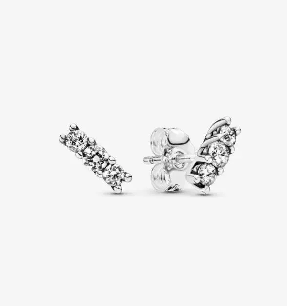 Stylish Diamond Earrings For Elegant Fashion-Pandora Sparkling Stud Earrings