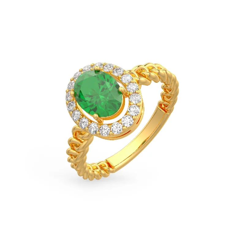 Personalized Engagement Rings For Unique Proposals-Oval Emerald Ring