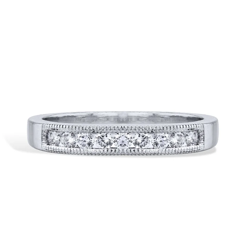 Sparkling Wedding Bands For Elegant Occasions-0.30 Carat Diamond Band Ring