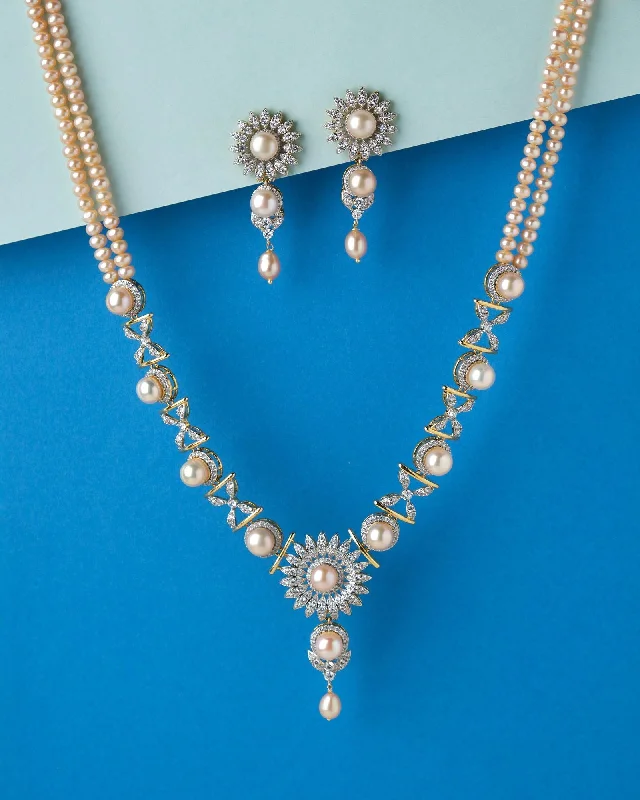 Sparkling Chandak Filigree  Necklace Set