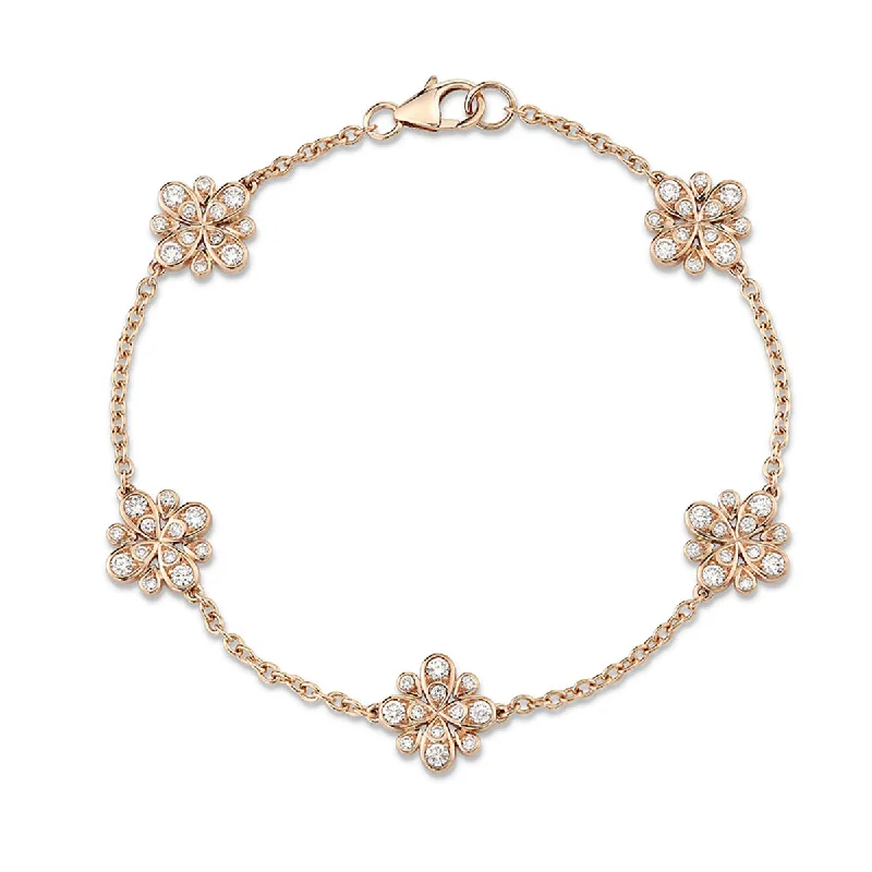 Elegant Gold Bracelets For Timeless Style-Scallop Jubilee 5 Cluster Bracelet