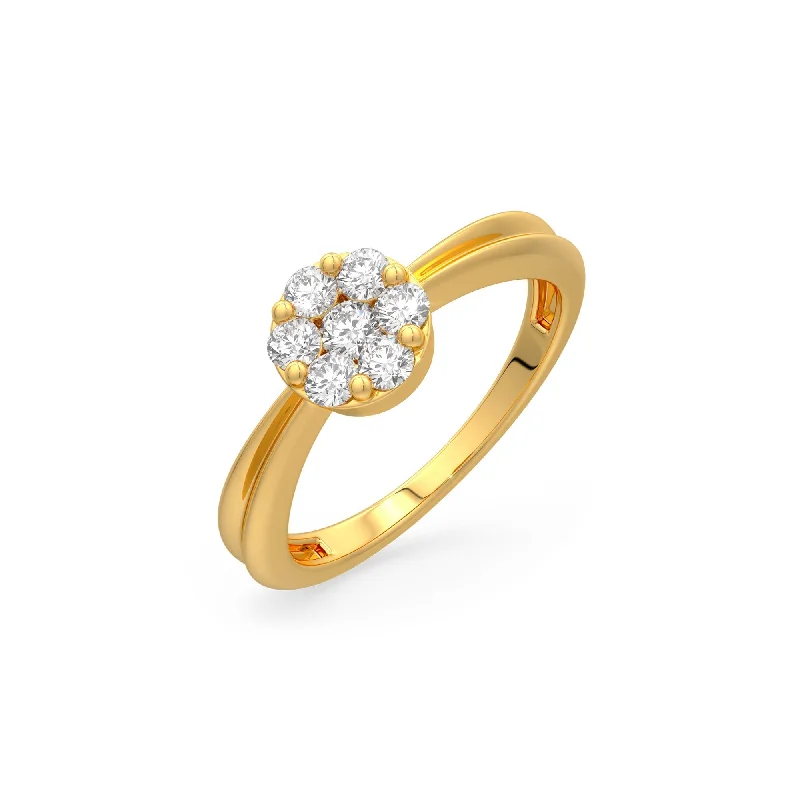 Beautiful Diamond Rings For Bridal Glam-Elan Diamond Ring