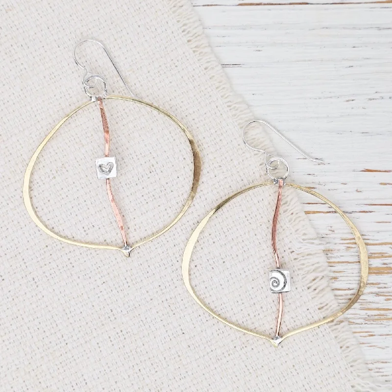 Bohemian Earrings For Free-Spirited Style-Touch of Love Hoop Earrings