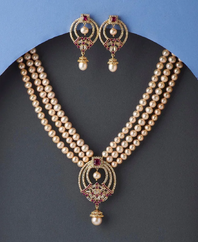 Gorgeous Real Pearl Necklace Set