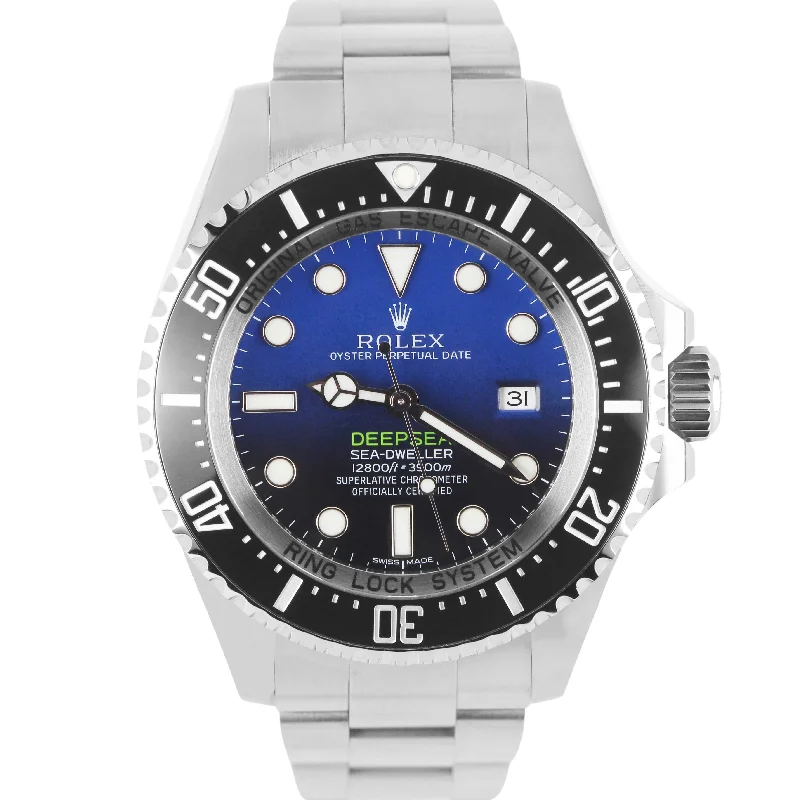 Beautiful Silver-Plated Watches For Elegant Fashion-Rolex Sea-Dweller Deepsea 'James Cameron' PAPERS Blue 44mm 116660 Watch BOX