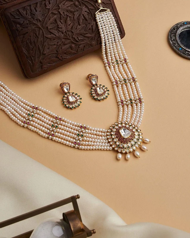 Royal Pearl Necklace Set