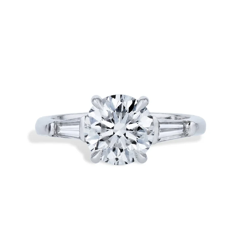 Unique Engagement Rings For Creative Brides-2.03 Carat Diamond Platinum Engagement Ring