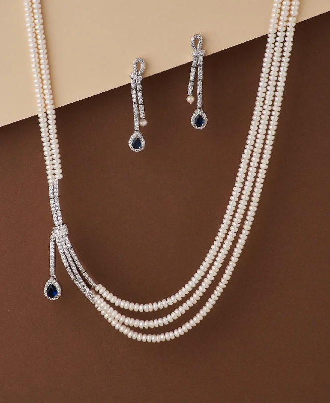 Ravishing Real Pearl Necklace Set