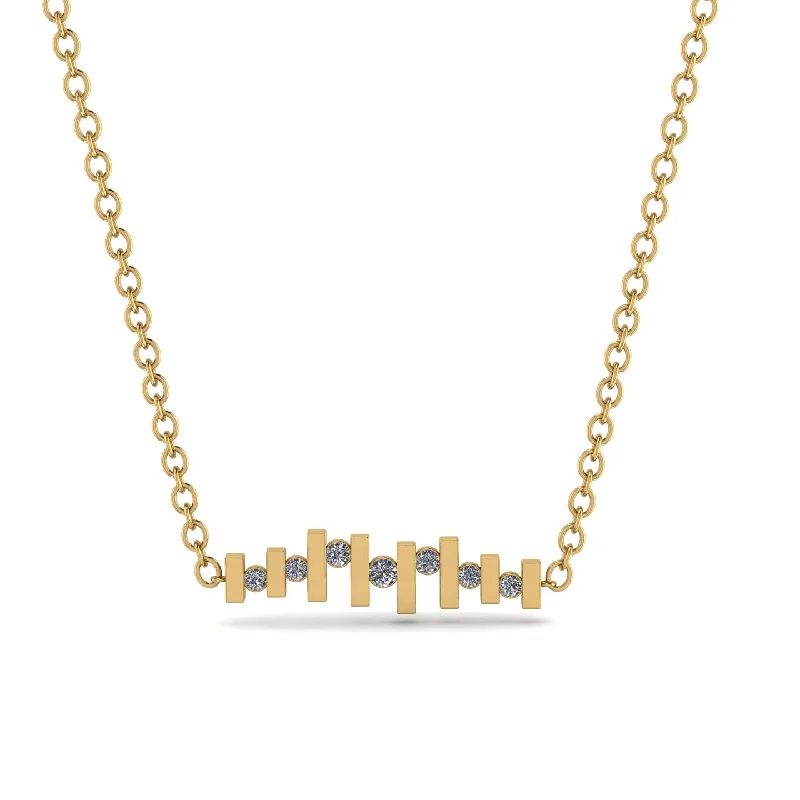 Bars Diamond Necklace - Mercy No. 1