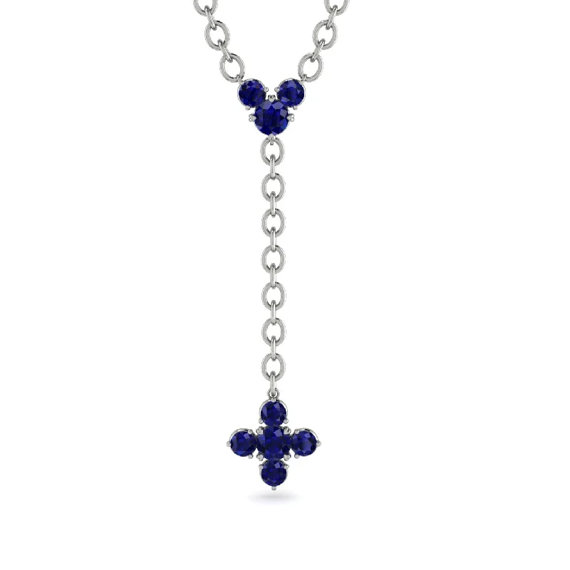 Tie Sapphire Necklace Compass - Julissa No. 15