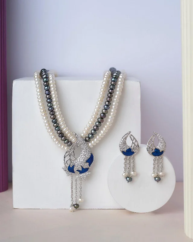 Gourgeous 3 line Necklace Set