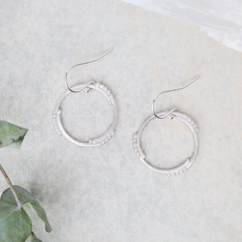 Bold Statement Earrings For Creative Fashion-Petite Ouroboros Earrings