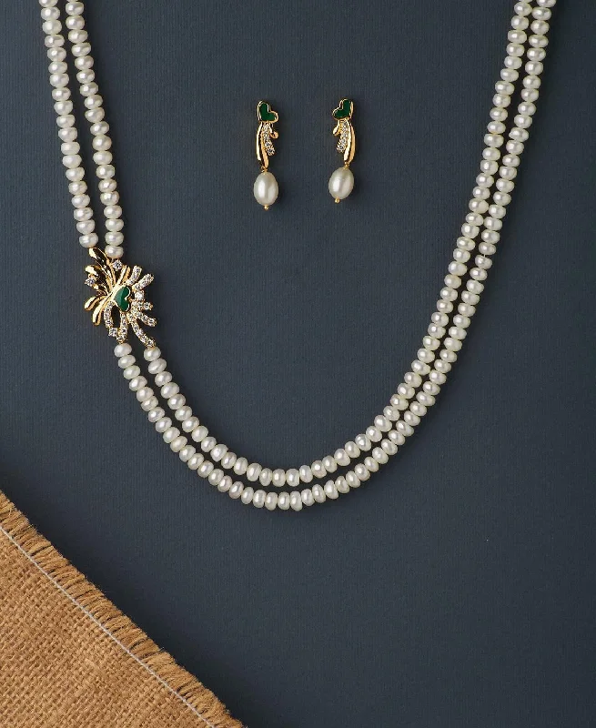 Ravishing Real Pearl Necklace Set