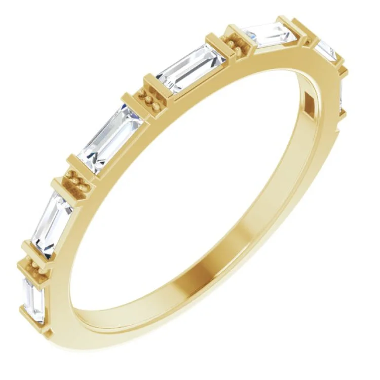 Elegant Wedding Rings For Special Occasions-14K Yellow 3/8 CTW Natural Diamond Anniversary Band