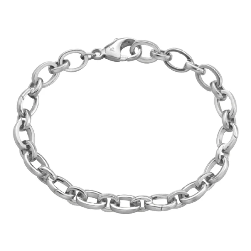 Sparkling Gem-Studded Bracelets For Luxe Glam-Audrey Link Charm Bracelet in Sterling Silver