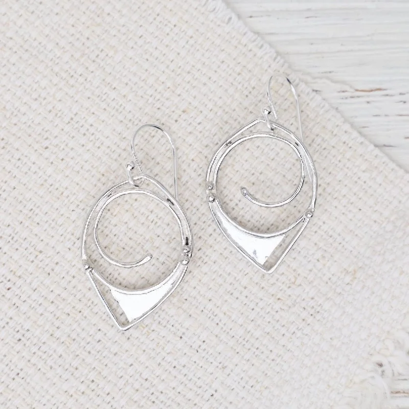 Handmade Gemstone Earrings For Unique Style-Petite French Horn Earrings