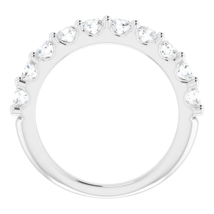 Simple Engagement Rings For Subtle Beauty-14K White 1 1/5 CTW Natural Diamond Anniversary Band