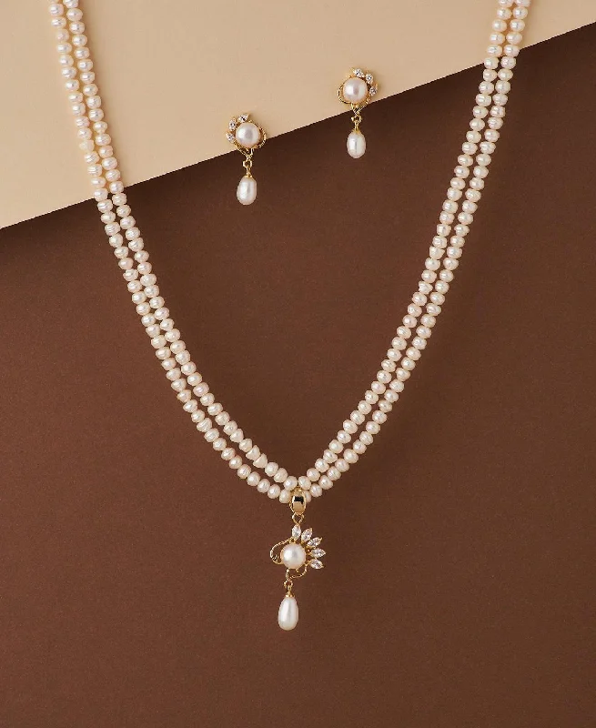 Pretty Real Pearl Necklace Set