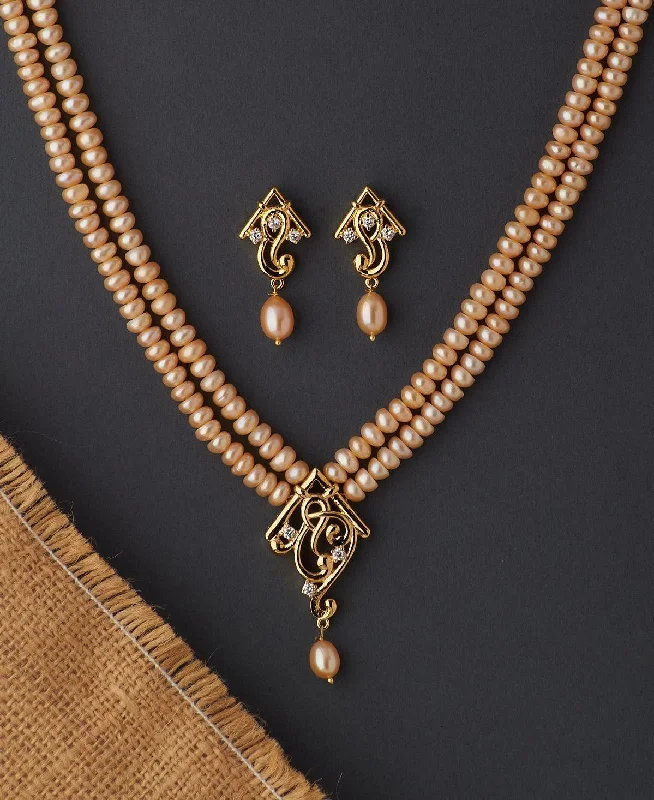 Regal Real Pearl Necklace Set