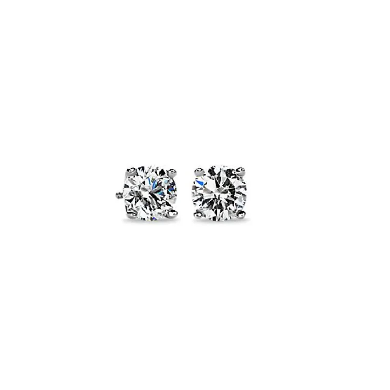 Natural Stone Earrings For Organic Fashion-Natural Brilliant Cut Diamond Stud Earrings