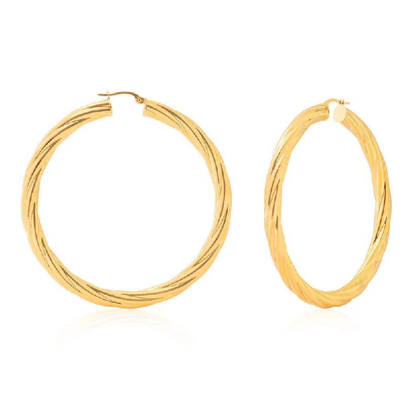 Statement Earrings For Fashion Forward Looks-Fancy 9ct Hoop Earrings