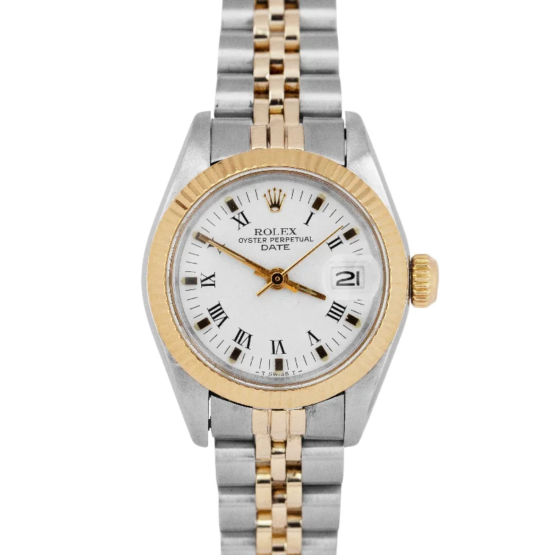 Affordable Men’s Luxury Watches For Everyday Glam-Ladies Rolex Date 26mm Two-Tone Yellow Gold Steel Jubilee Automatic Watch 69160