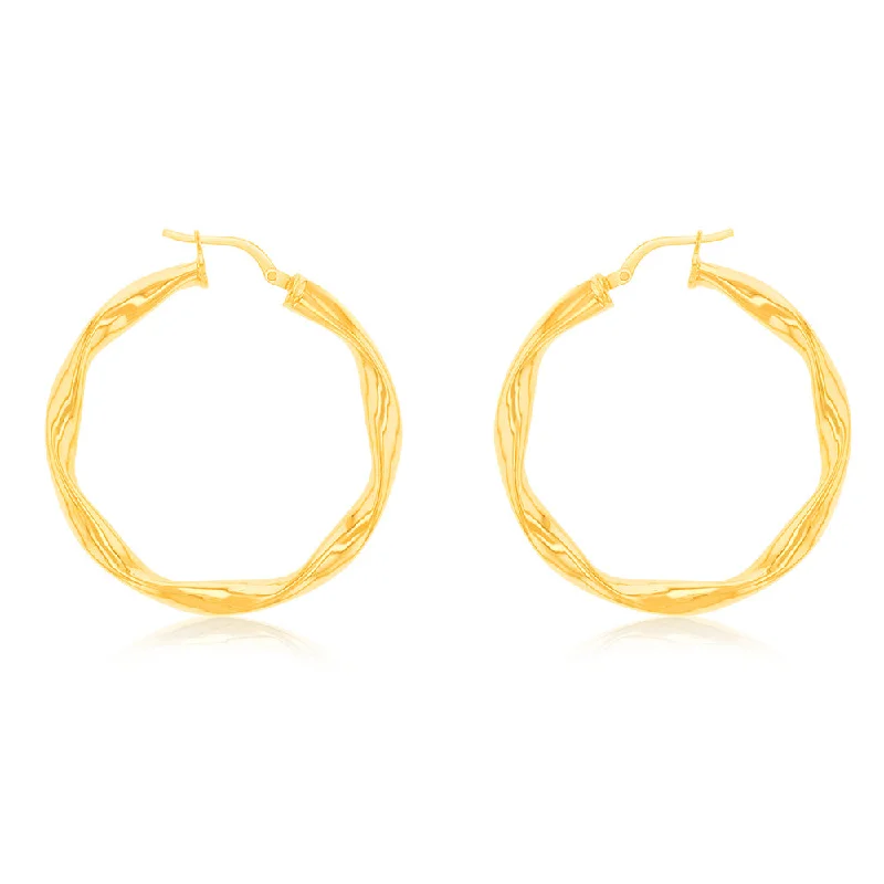 Colorful Earrings For Fun Fashion Choices-9ct Yellow Gold Silverfilled Fancy Earrings