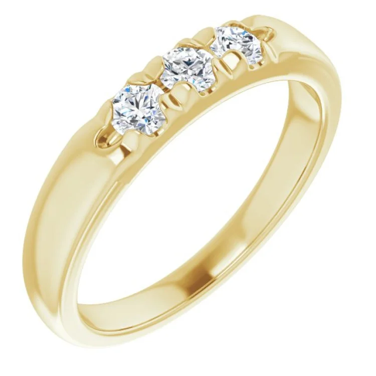 Timeless Wedding Bands For Lasting Love-14K Yellow 1/3 CTW Lab-Grown Diamond Anniversary Band