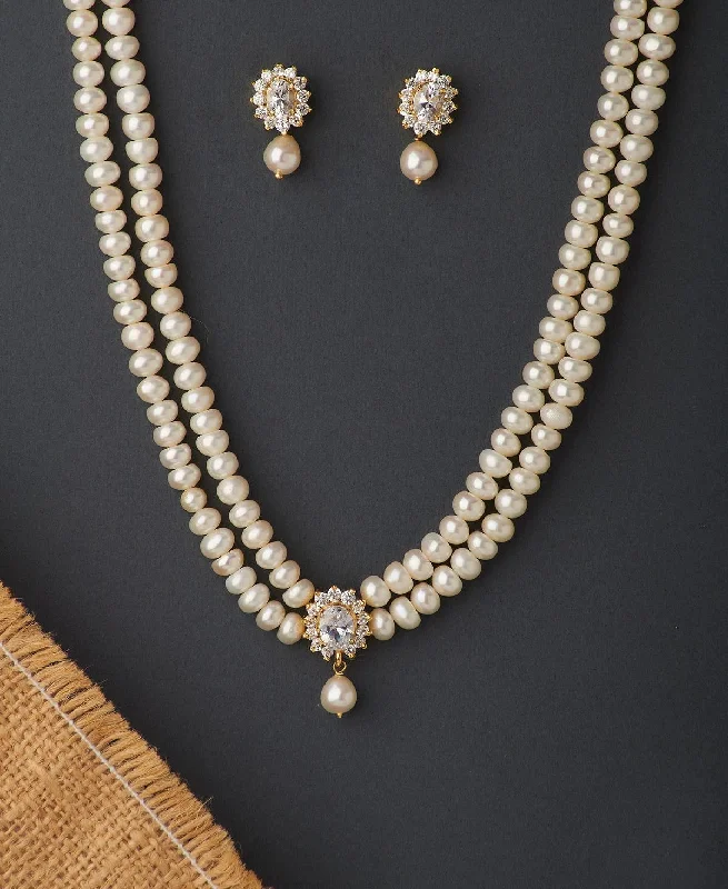 Ravishing Real Pearl Necklace Set