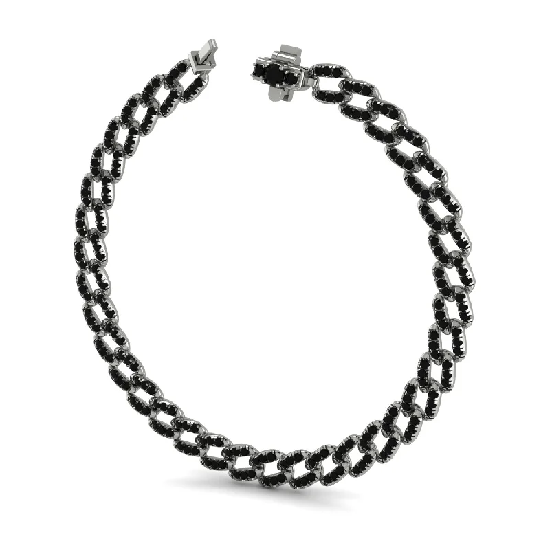 Cuban Black Diamond Necklace  - Clarissa No. 9