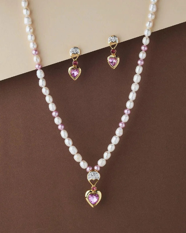 Pretty Heart Necklace Set