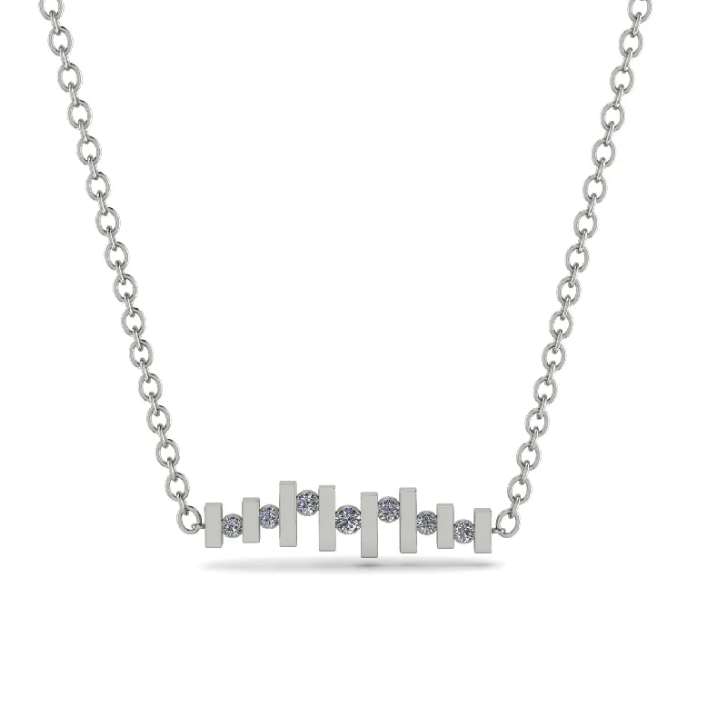 Bars Diamond Necklace - Mercy No. 3