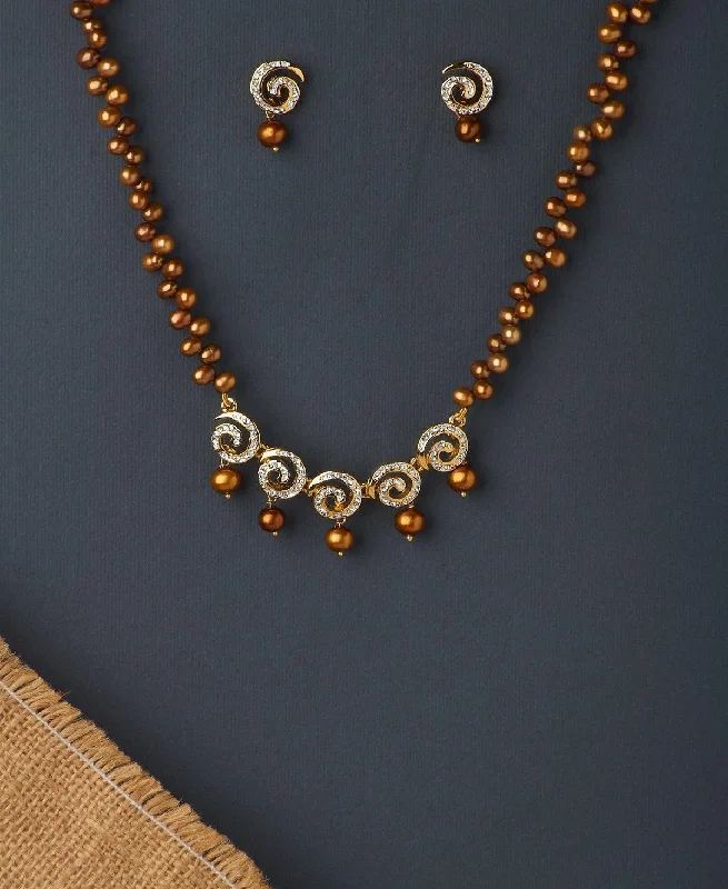 Ravishing Real Pearl Necklace Set