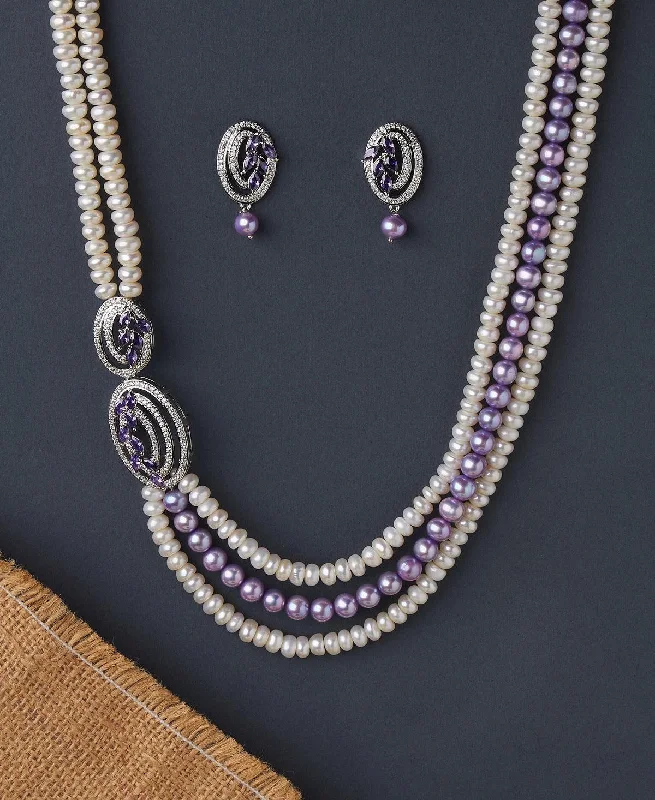 Ravishing Real Pearl Necklace Set