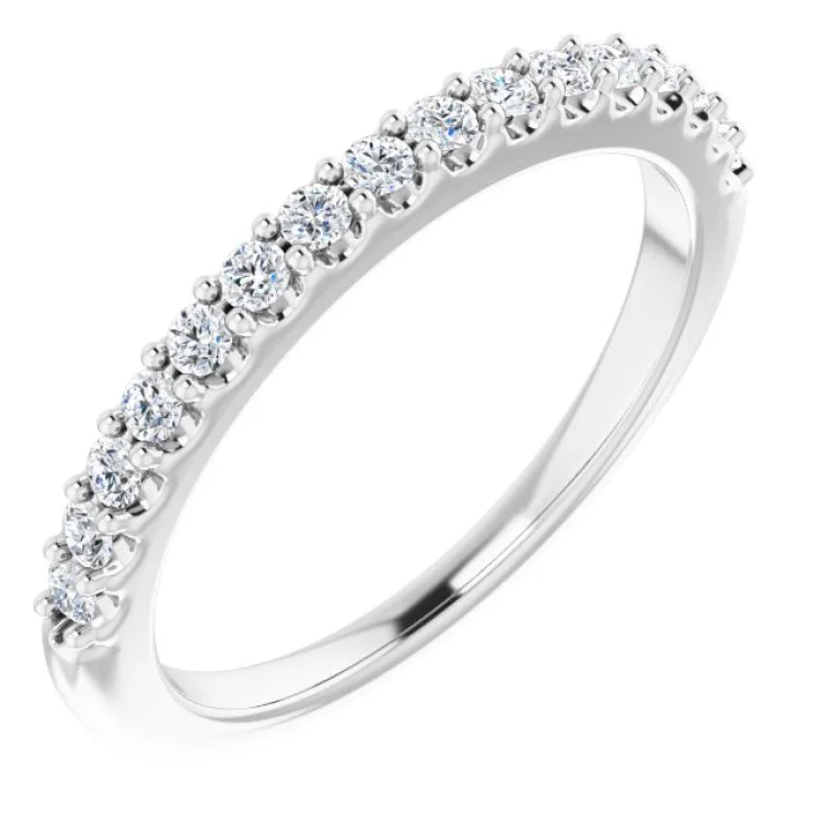 Beautiful Engagement Rings For Romantic Proposals-Platinum 1/4 CTW Natural Diamond Anniversary Band