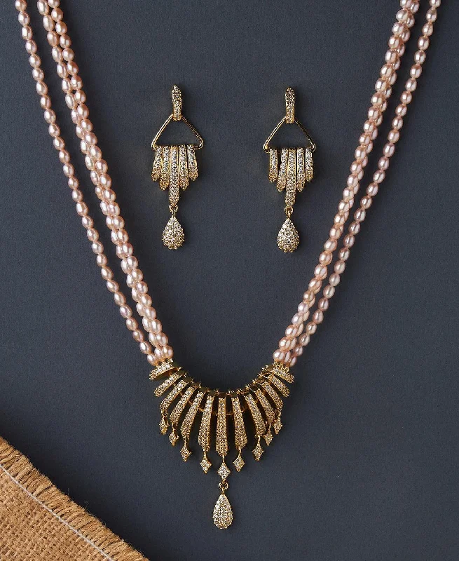 Ravishing Real Pearl Necklace Set