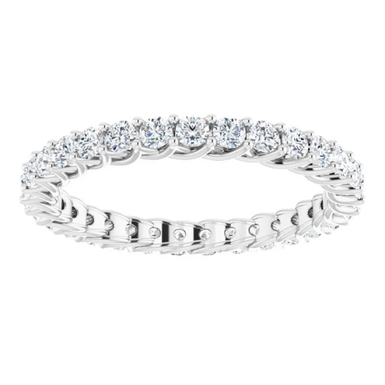 Affordable Engagement Rings For Budget Brides-14K White 9/10 CTW Lab-Grown Diamond Eternity Band