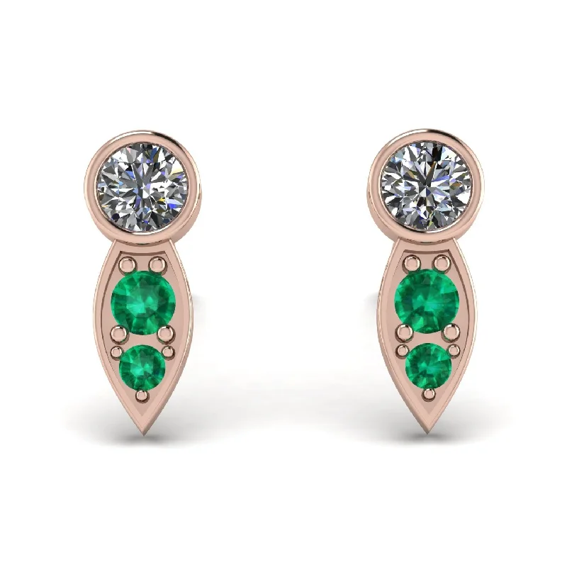 Trendy Earrings For Women’s Accessories-Bezel Diamond Earrings In Pear Shaped - Aniya No. 17