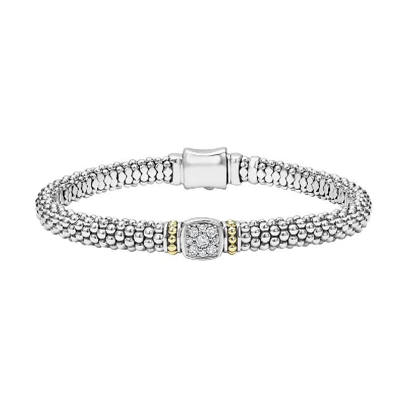 Custom Bracelets For Personalized Jewelry-Diamond Caviar Bracelet