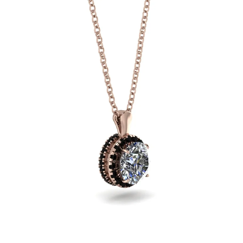 Hidden Halo Diamond Necklace - Catalina No. 32