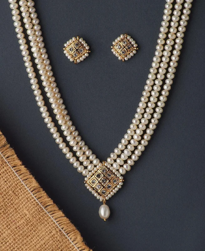 Regal Real Pearl Necklace Set