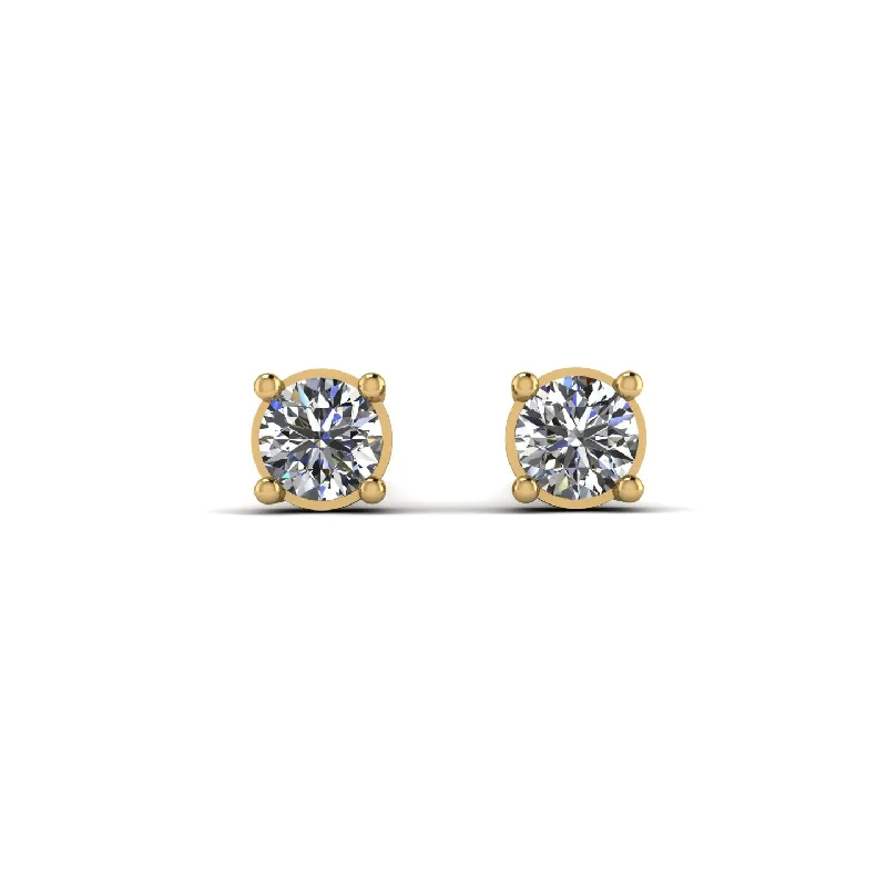 Precious Gemstone Earrings For Classy Fashion-Minimalist Diamond Earrings - Myla No. 1