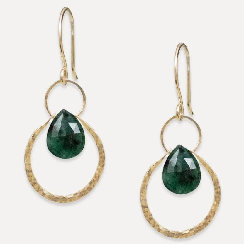 Customizable Earrings For Special Events-Emerald Ophelia Earrings