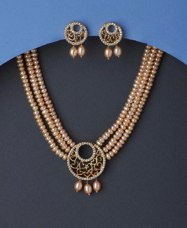 Ravishing Real Pearl Necklace Set