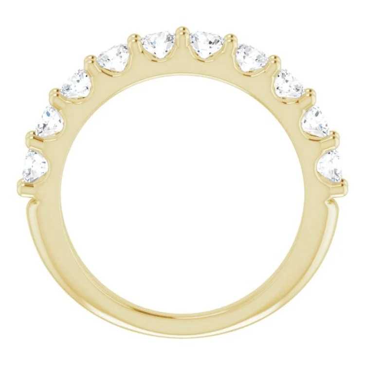 Timeless Engagement Rings For Romantic Proposals-14K Yellow 1 1/5 CTW Natural Diamond Anniversary Band