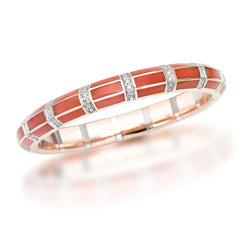 Luxury Multi-Stone Bracelets For High-End Fashion-Xpandable Coral Bracelet