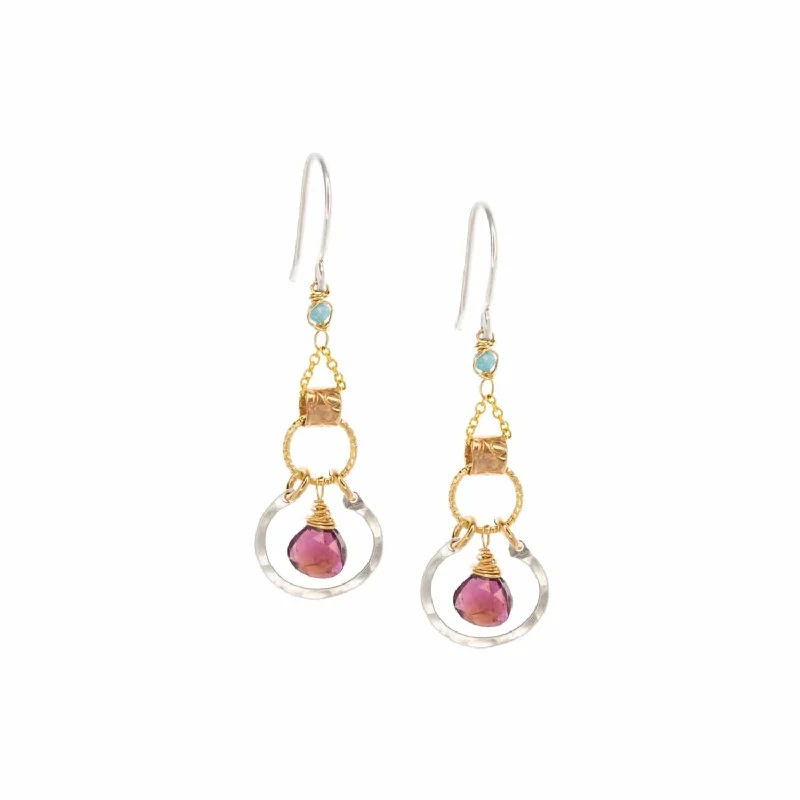 Artistic Pearl Earrings For Classic Beauty-Crimson Ember Earrings