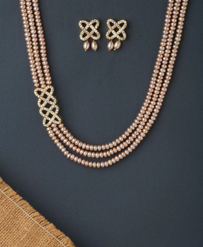 Ravishing Real Pearl Necklace Set