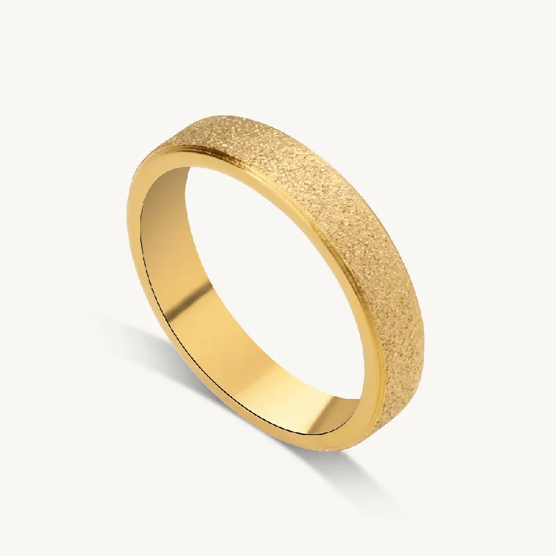 Classic Wedding Rings For Timeless Weddings-Gold Plated Simple Rings