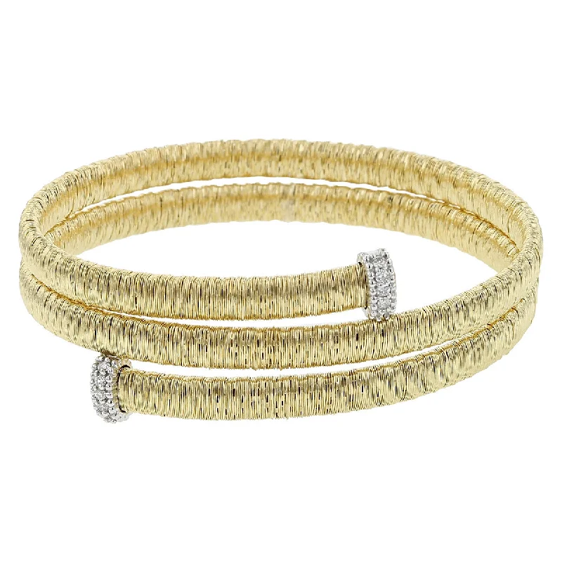 Elegant Gold-Chain Bracelets For Luxury Wear-Yellow Gold and Diamond Bracelet